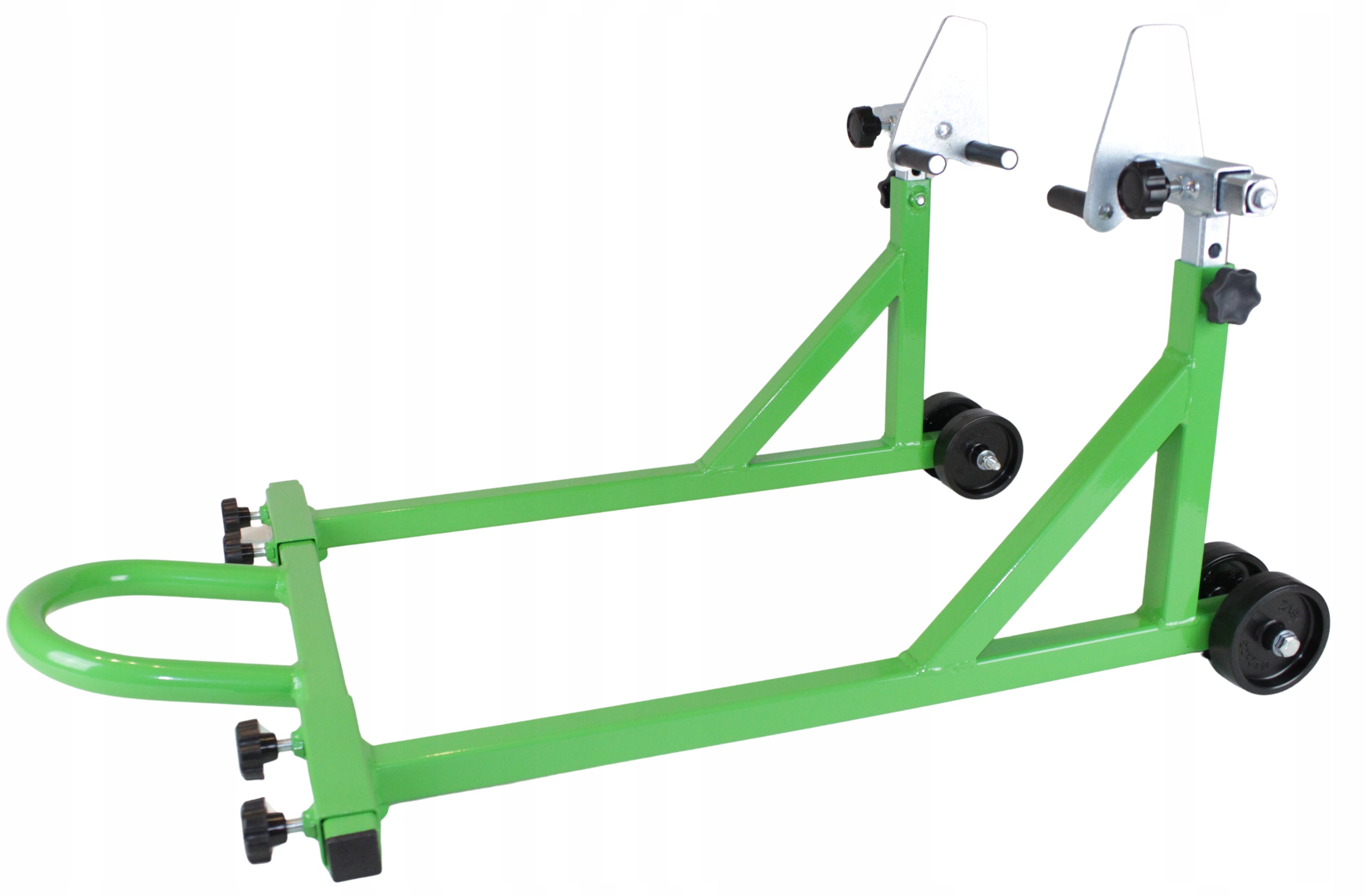 Hever Stojan Na Motocykl Přední Motocykl Pojízdný Motor Přední Zelený