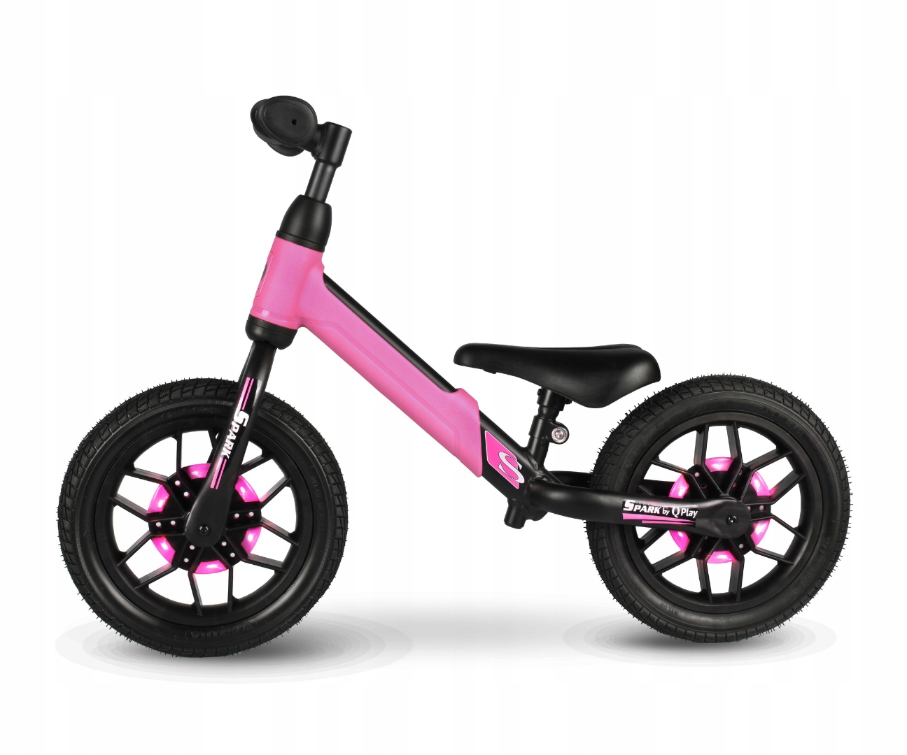Qplay балансировочный велосипед Spark регулируемая высота LED возраст ребенка 3 года +