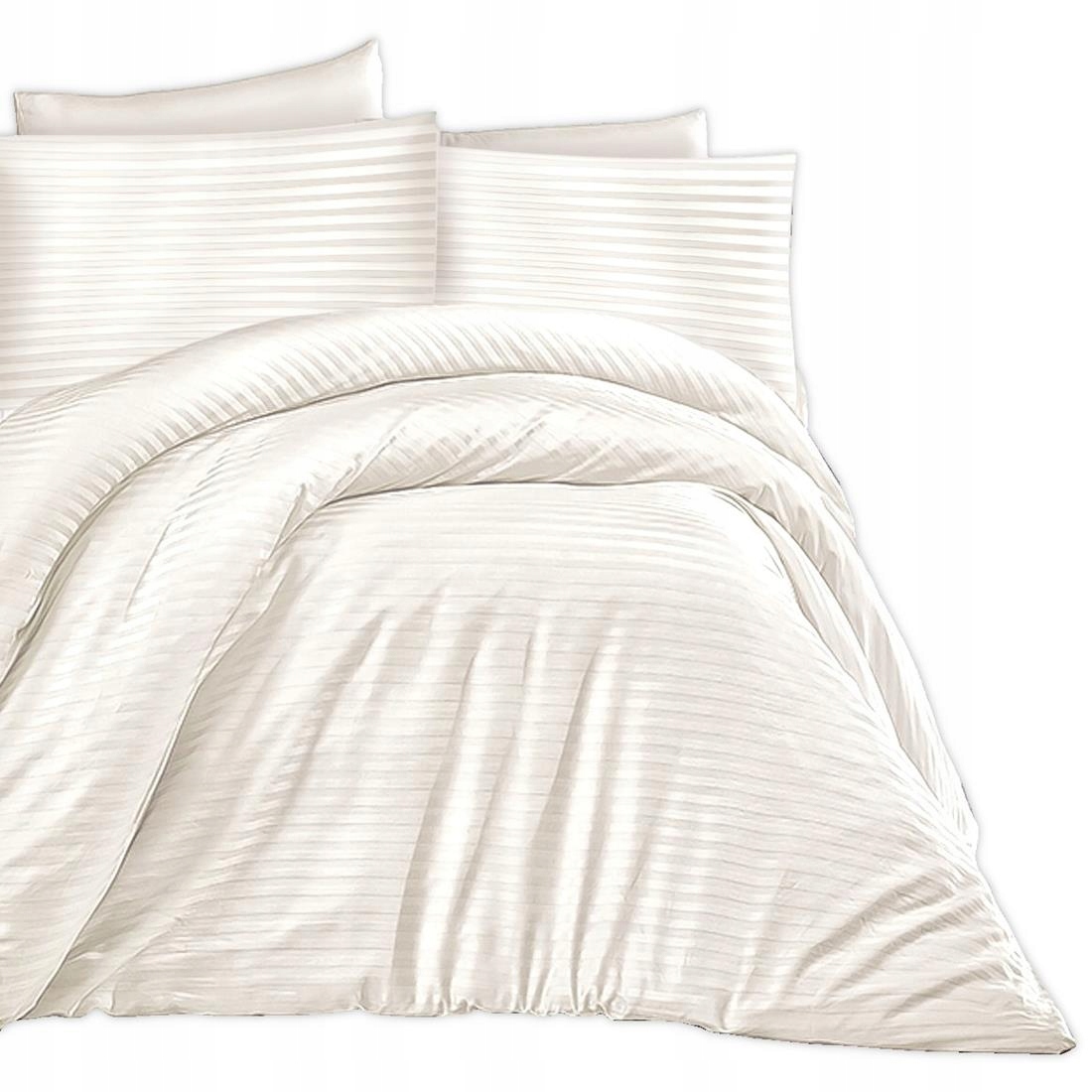 Posteľná Bielizeň bavlnená saténová damaška 160x200 krémová