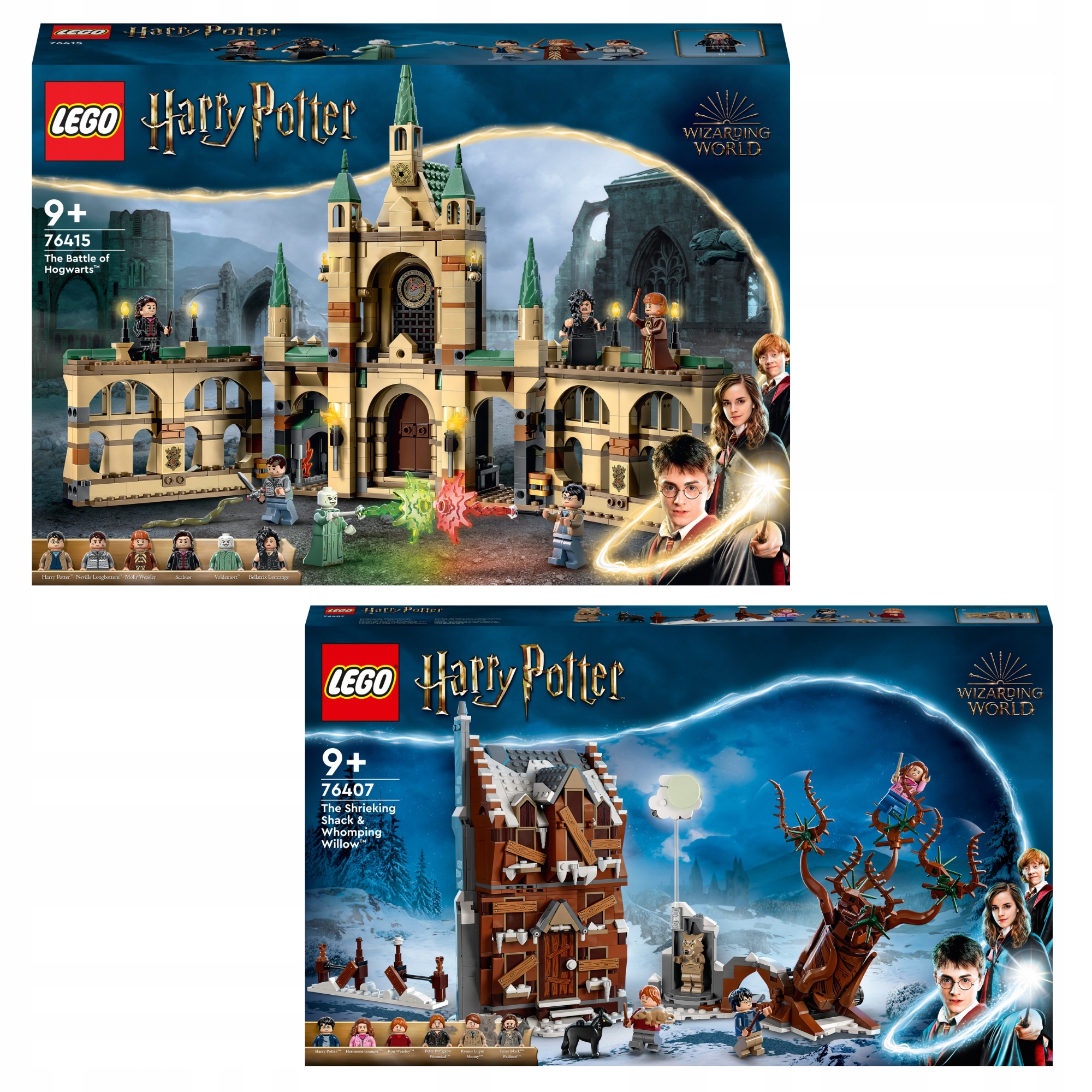 Lego Harry Potter 76415 Bitwa o Hogwart 76407 Wrzeszcząca Chata i wierzb