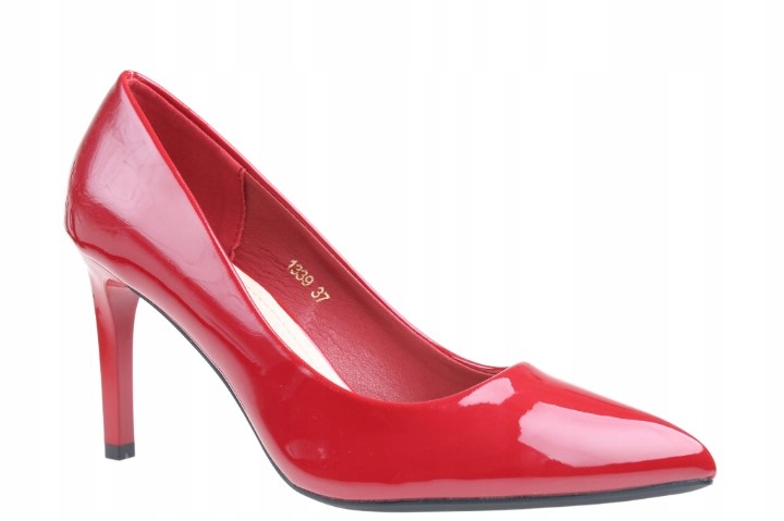 Czółenka Szpilki Damskie Sergio Leone 1339 Czerwony D100 r 39