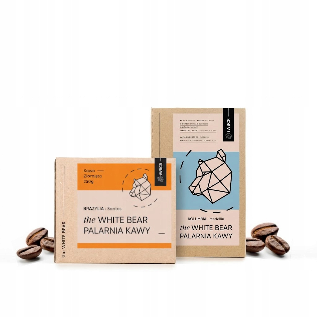 Káva Arabica The White Bear Brazílie: Santos/Kolumbie: Medellin 250 g/1000 g