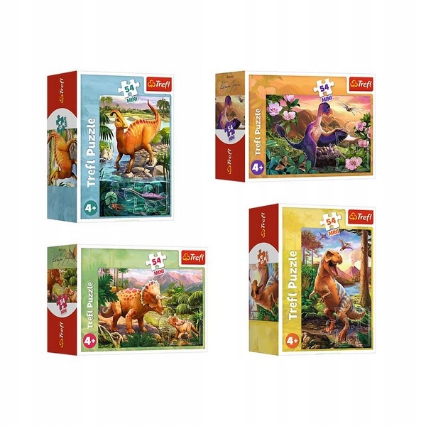 

Puzzle 54 Mini Nieasamowite Dinozaury