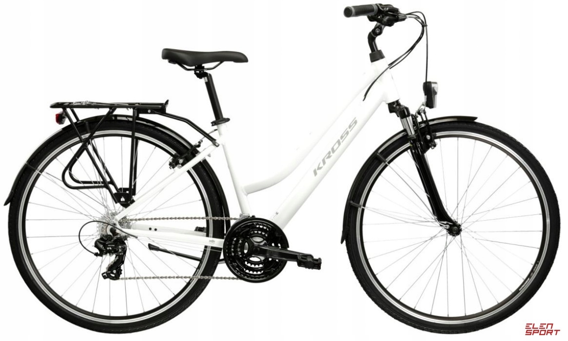 Rower Damski Kross Trans 1.0 Koło 28" Rama S Biały/szary Połysk
