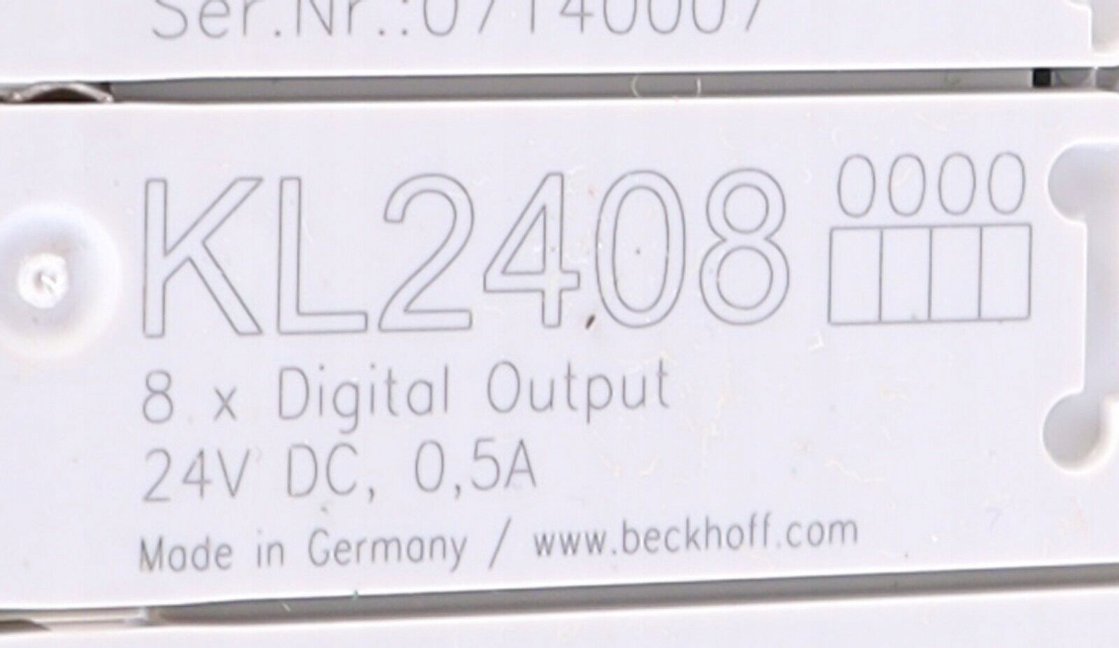 BECKHOFF KL2408 Kod producenta KL2408