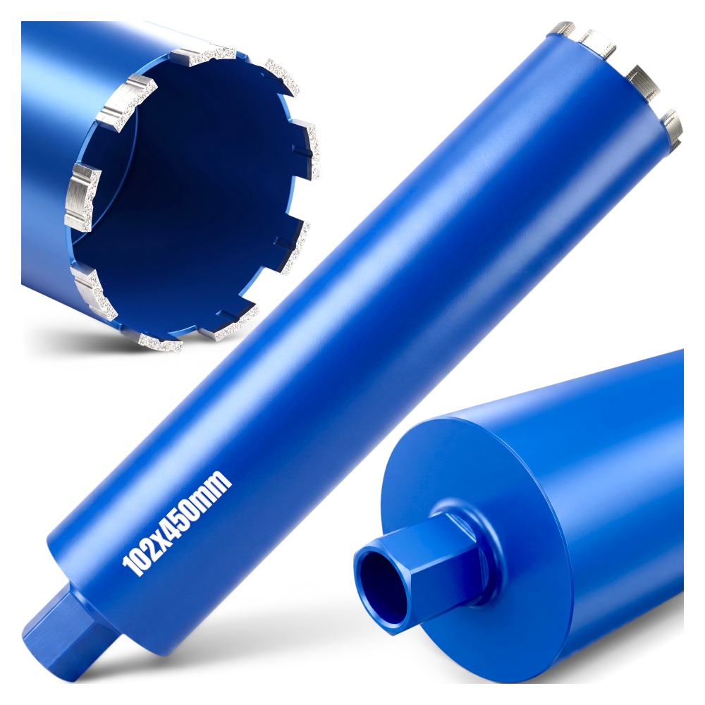 Wiertło Diamentowe Koronowe Do Betonu 102 x 450mm 1.1/4 Otwornica Wiertnica