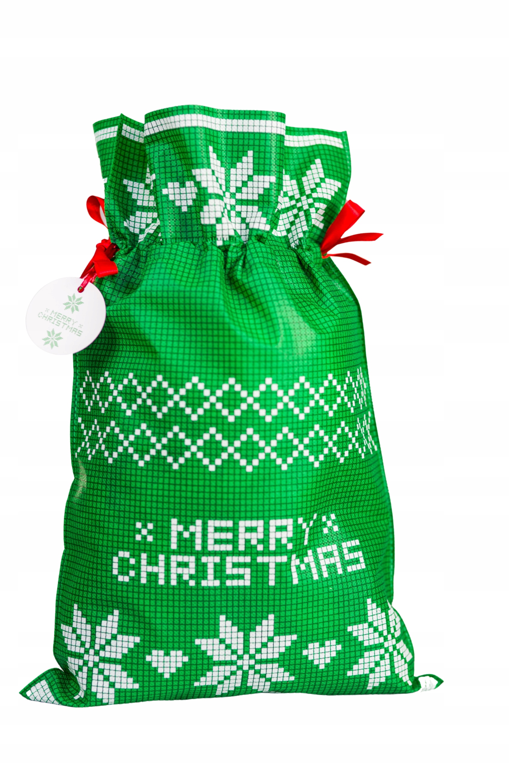 

Worek Świąteczny Pixele Merry Christmas 30 x 45cm