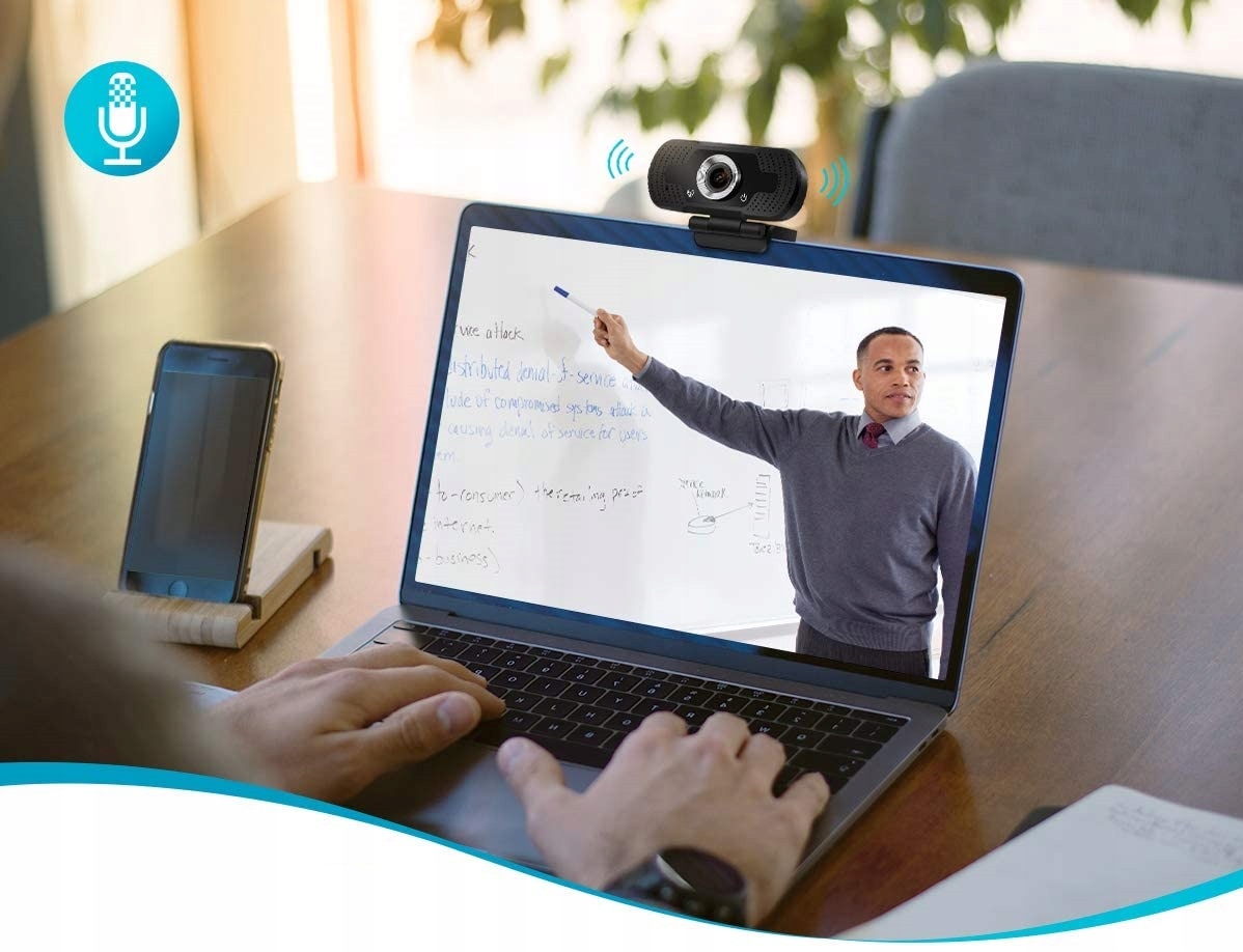 KAMERKA KAMERA INTERNETOWA DO LEKCJI FHD MIKROFON Marka inna