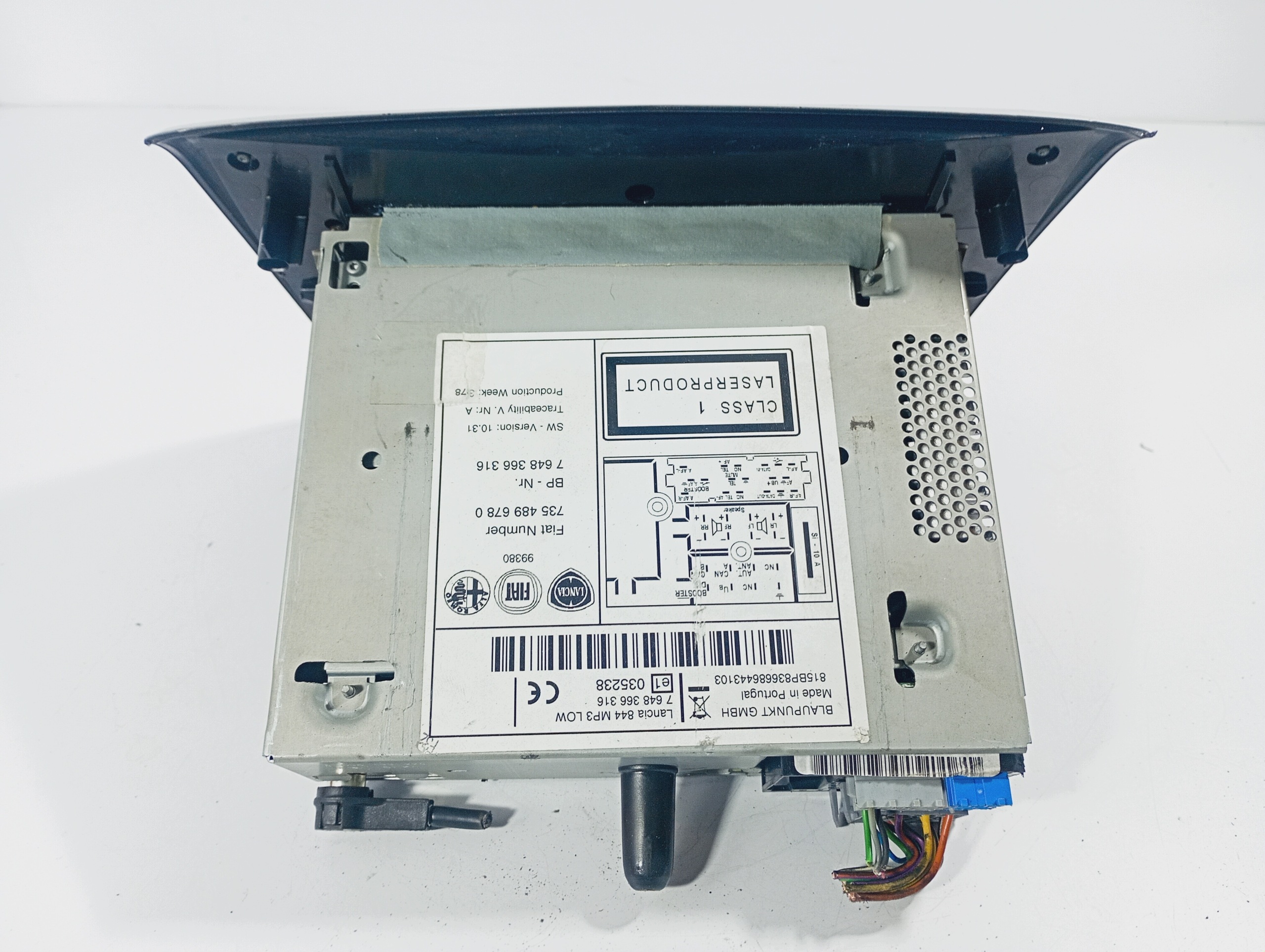 Radio original fehlt code OE 7354896780 Lancia Delta 3 III 08-14