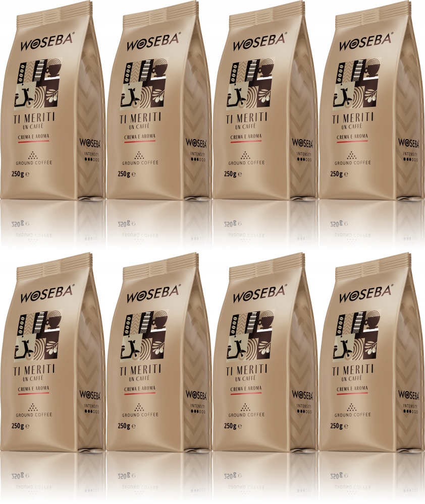 Woseba Ti Meriti Crema Aroma 250g kawa mielona x8