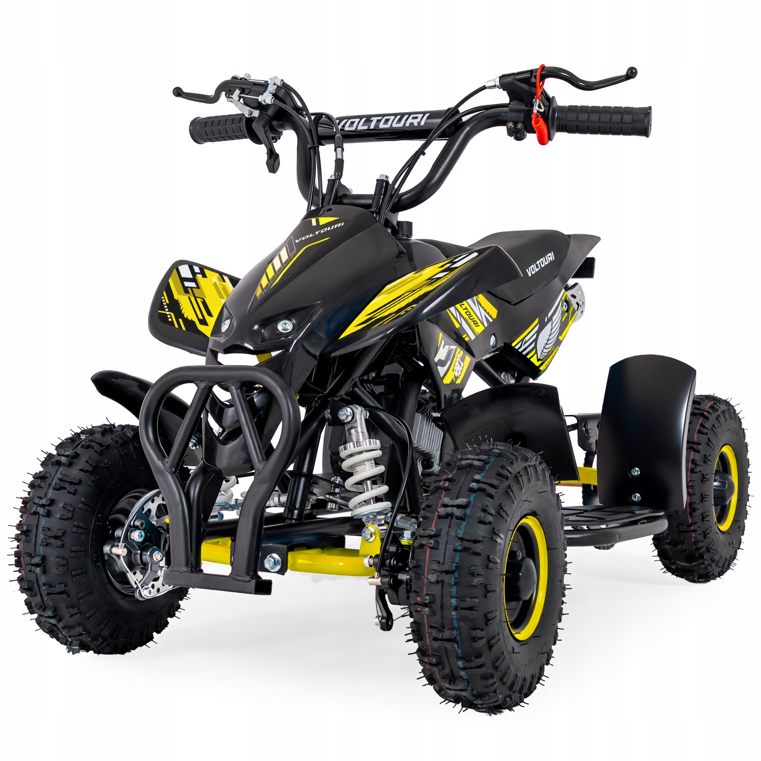 Quad spalinowy stabilny dla dzieci 49cc wytrzymały Hamulce Tarczowe koła 4"