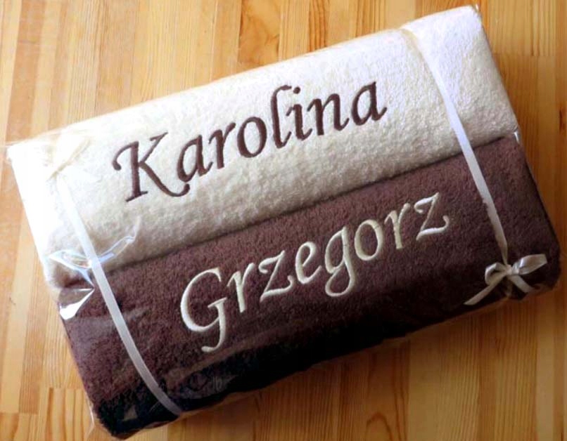 Prezent na ROCZNICĘ 10,20,25,30,40,50,60 ręczniki Gramatura ręcznika 510 - 600 GSM