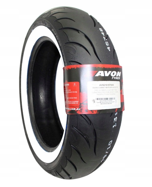 150/80B16 AVON COBRA CHROME WSW BIAŁY BOK TYŁ