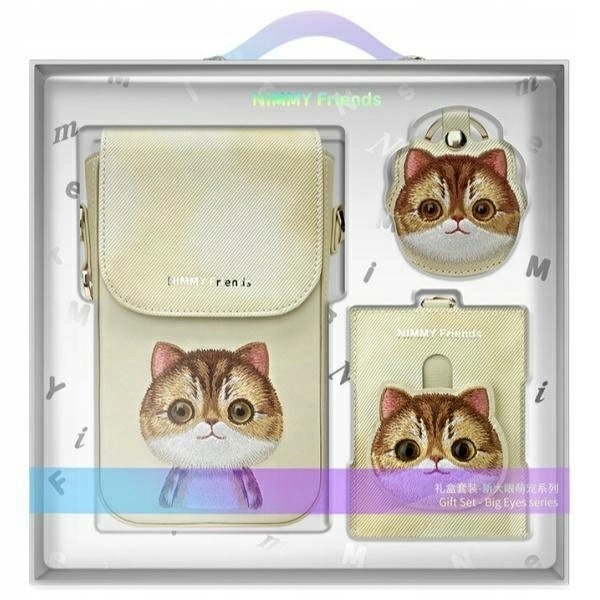 Sada Nimmy Big Eyed Pet 2.0 Cat 3v1 taška na telefon peněženka pouzdro