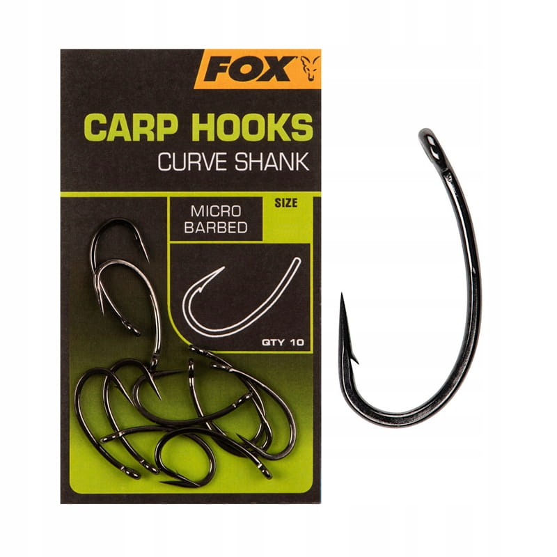 Haczyki Carp Hooks Curve Shank roz.4 zadzior Fox
