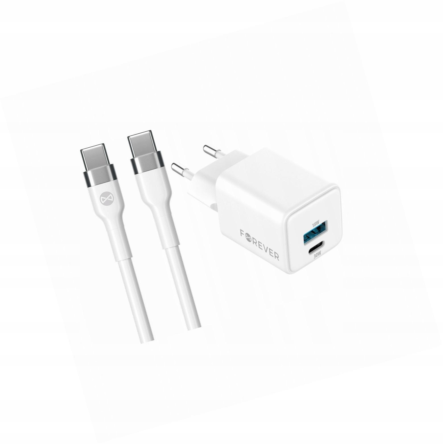 Szybka ładowarka GaN 30W Usb i Usb-c z kablem do Samsung Galaxy A03