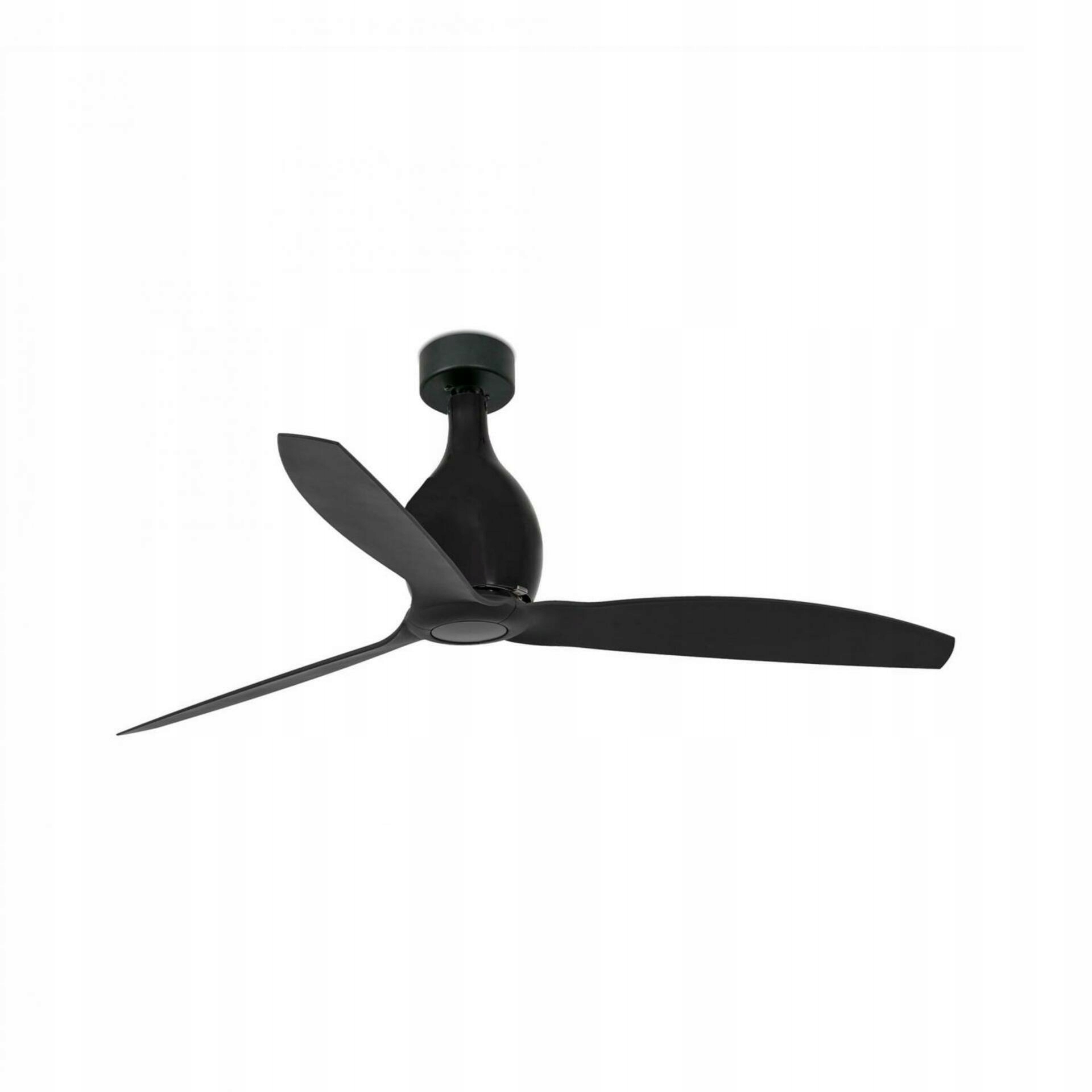 Stropný ventilátor Faro Mini Eterfan M čierny, DC motor, diaľkové ovládanie