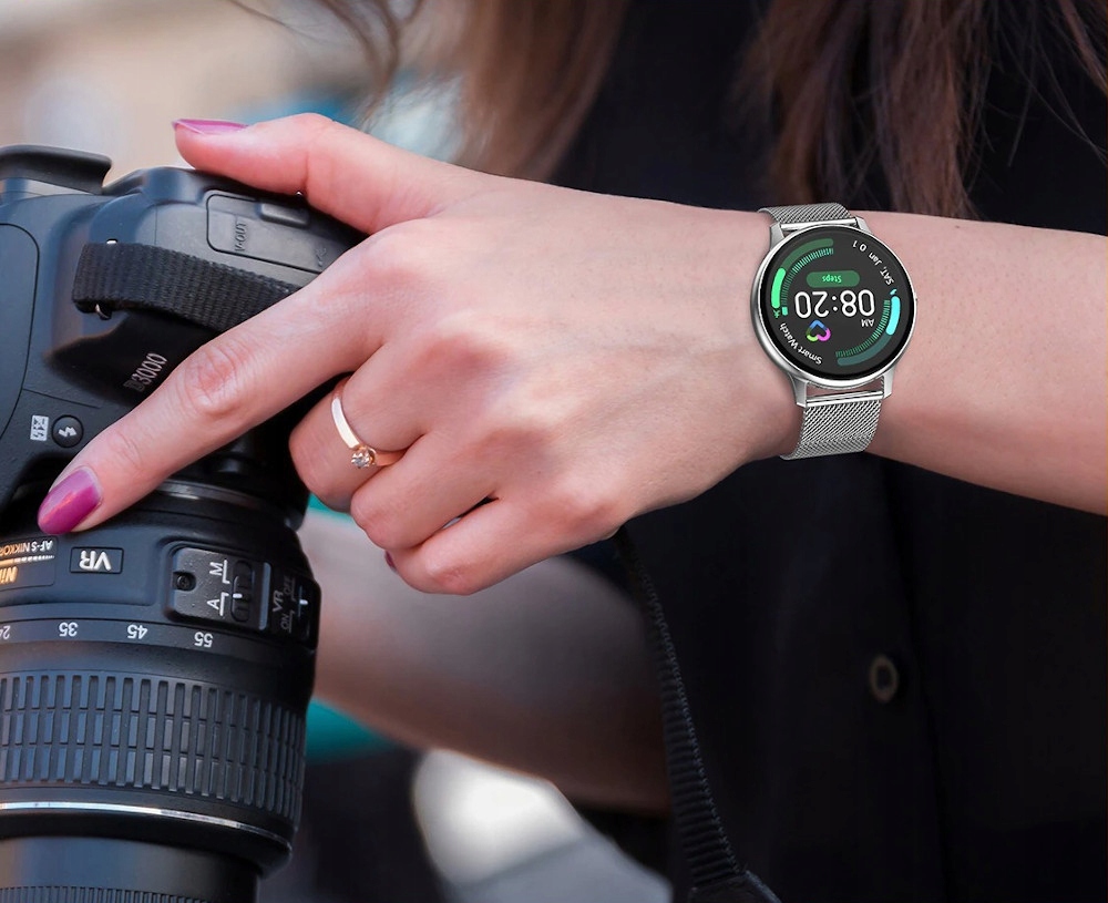 SMARTWATCH DAMSKI ZEGAREK J.POLSKI PULS TĘTNO CIŚNIENIE KROKI 2 PASKI+SZKŁO Kompatybilność systemowa Android iOS