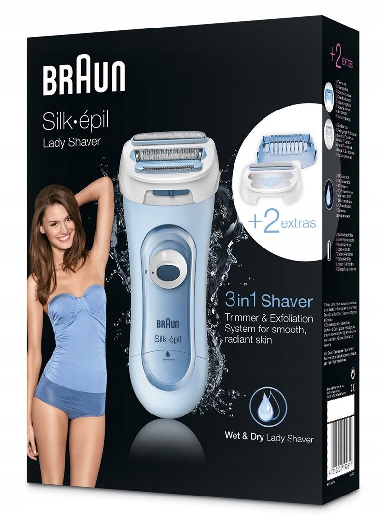 Holicí Strojek Braun Silk-epil 5-160 modrý bezdrátový 3v1