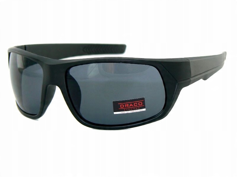 

Okulary Męskie czarne Słoneczne UV400 Draco Matowe