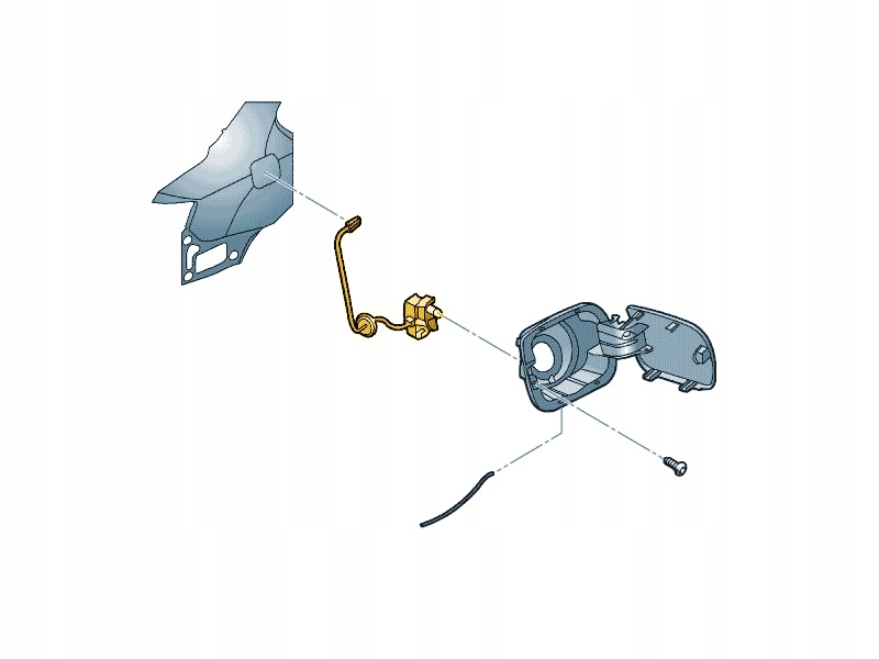 Siłownik klapki wlewu paliwa 5C6810773J ORYGINAŁ Stan opakowania oryginalne