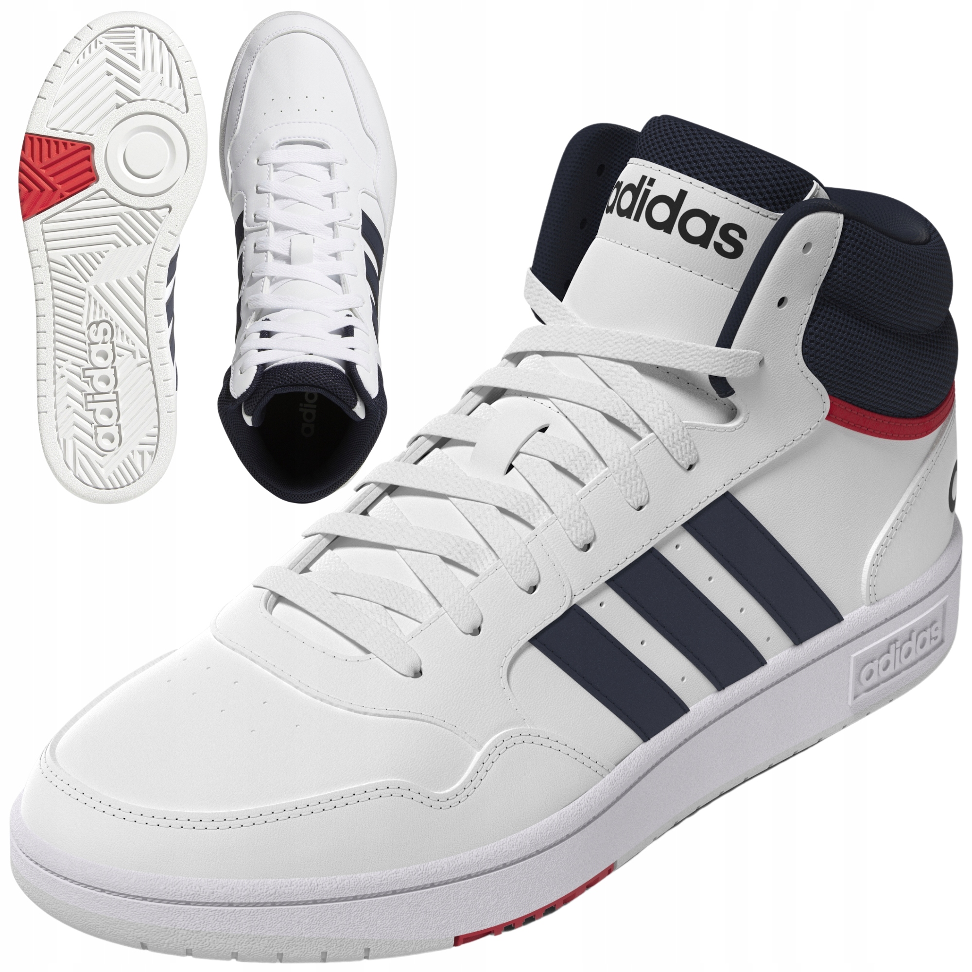 Pánské Sportovní Boty Adidas Hoops Vysoké Basketbalové Tenisky vel. 46