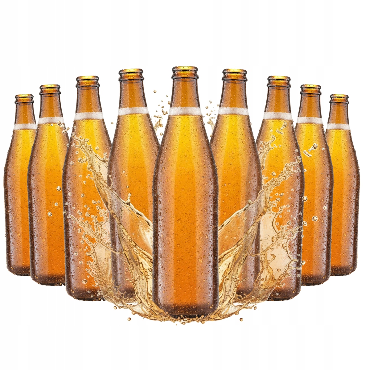 50 X Skleněná Láhev Na Pivo Vichy Light 500 ML Na Pivo Radler Kombucha