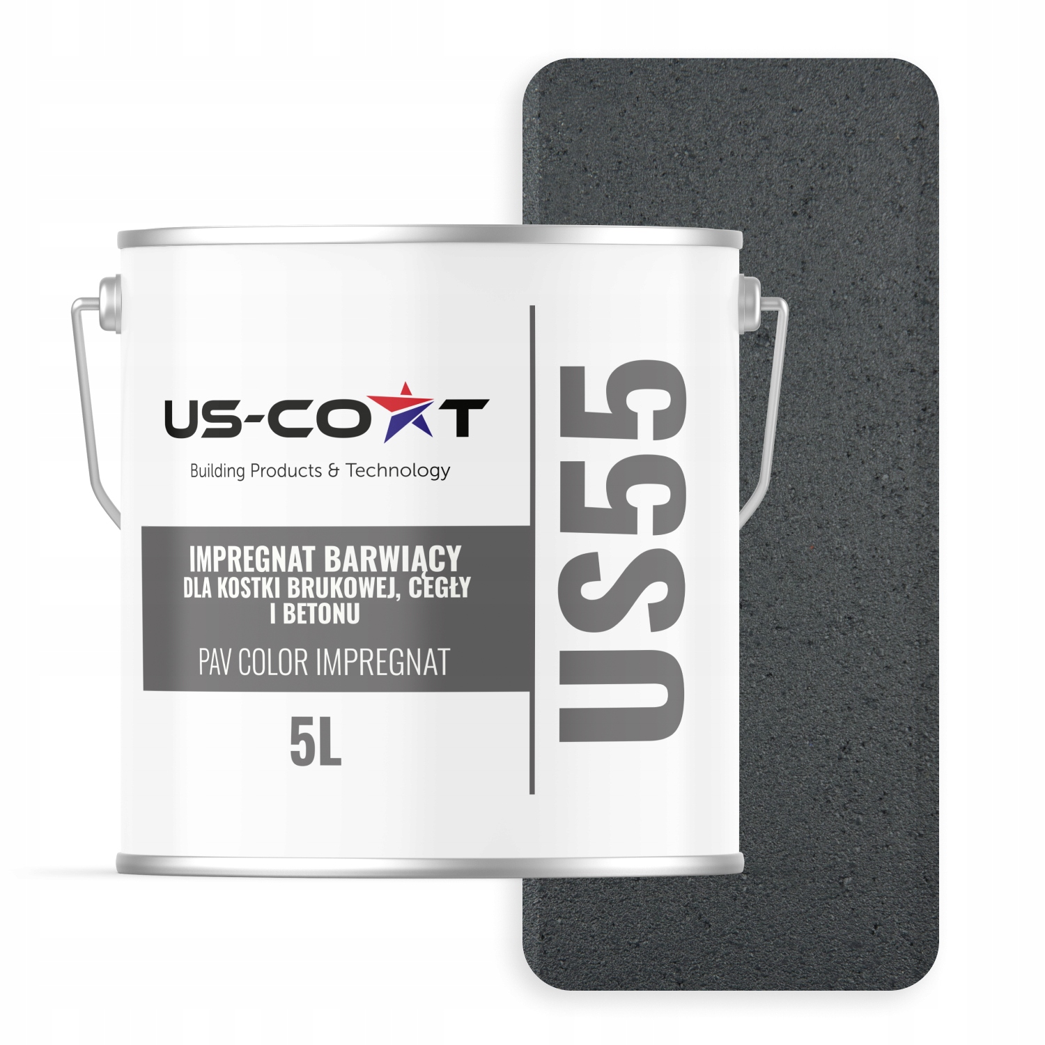 Barvící Impregnát Pro Dlažební Kostky Z Cihel Betonu Šedý Antracitový 5L