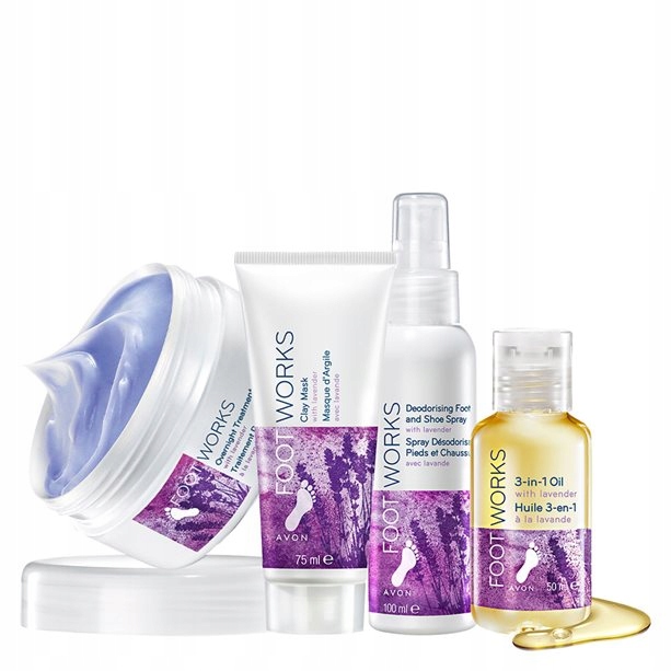 

Avon Duży Lawendowy Zestaw Kosmetyków do Stóp