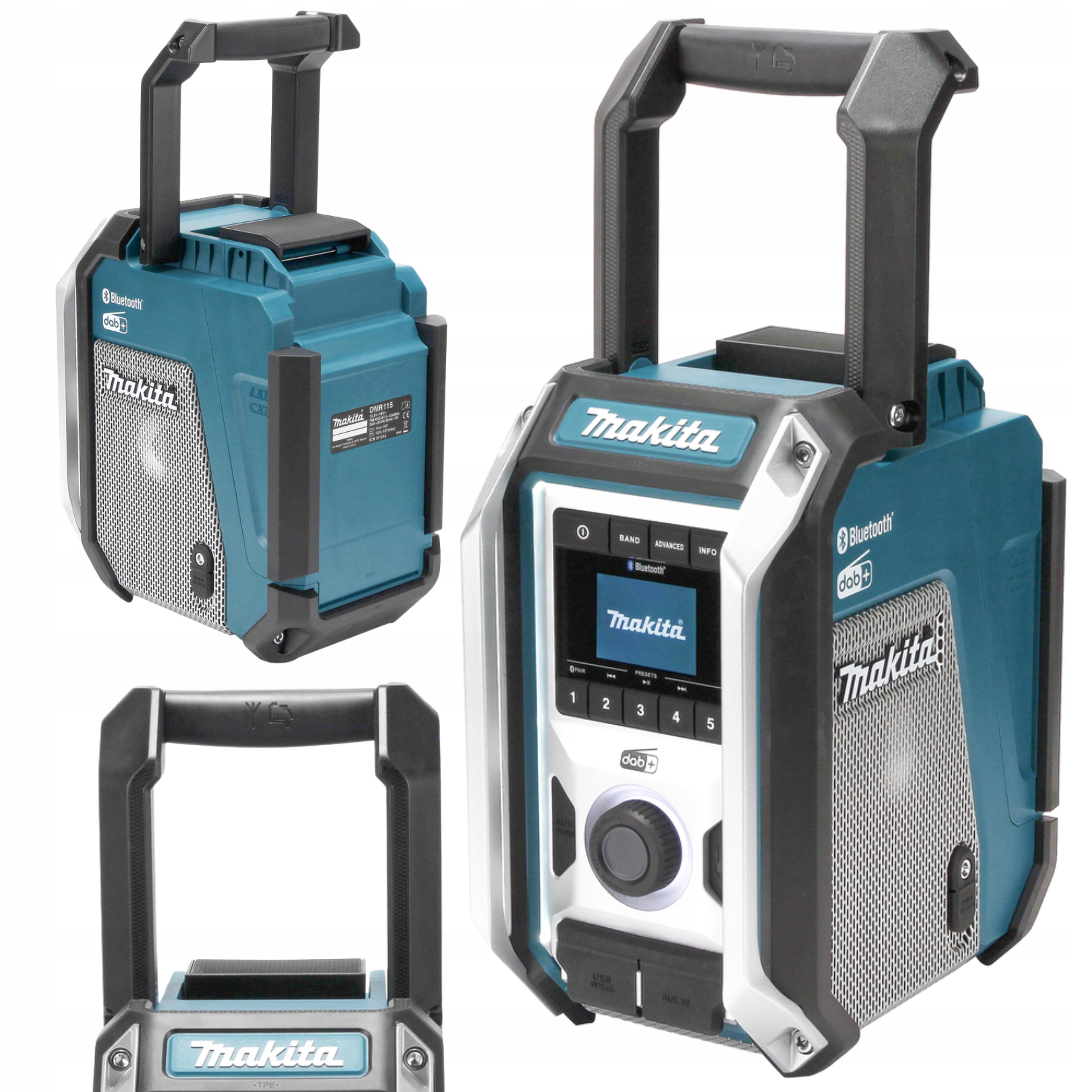 Stavební Rádio Bluetooth Napájecí Zdroj Makita DMR115