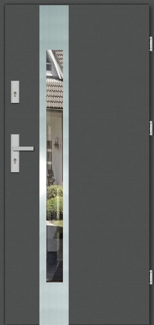 POLSKIE DRZWI ZEWNETRZNE WEJŚCIOWE INOX 4 72MM 80CM UD 1,3 Kod producenta INOX 4 72MM 80CM