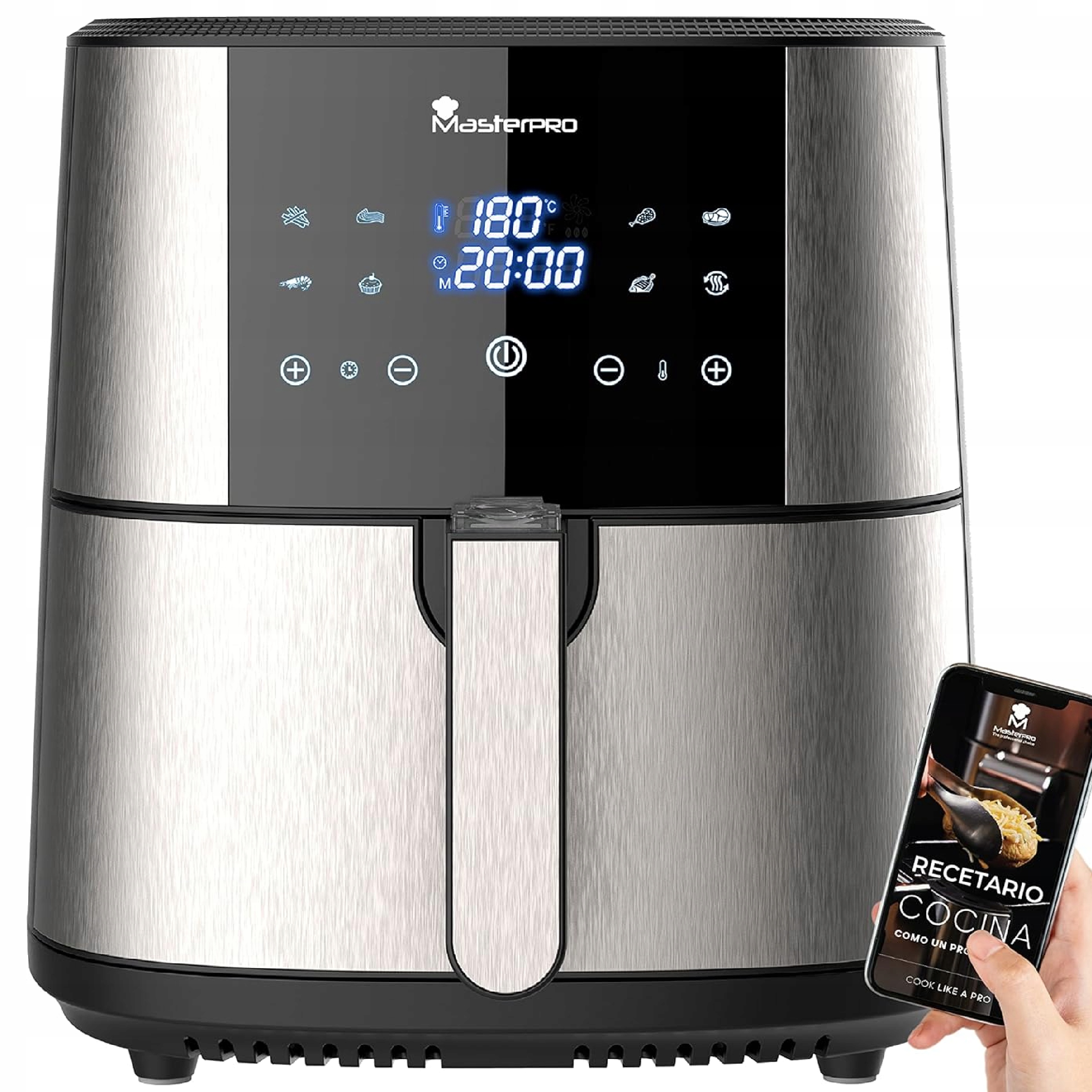 Horkovzdušná fritéza MasterPRO Rocket 600 Airfryer 1800W 6L XXL Nová