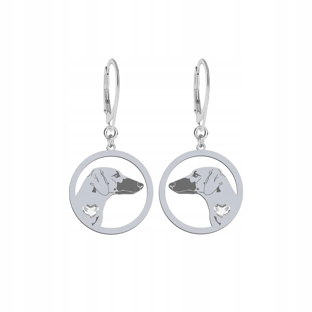Stříbrné Náušnice s arabským chrtem Sloughi 925 925 Šperky Gravírování Bonus