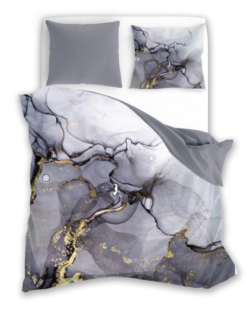 Pościel bawełniana satynowa Minerals 220x200 2x 70x80 komplet 3 częściowy