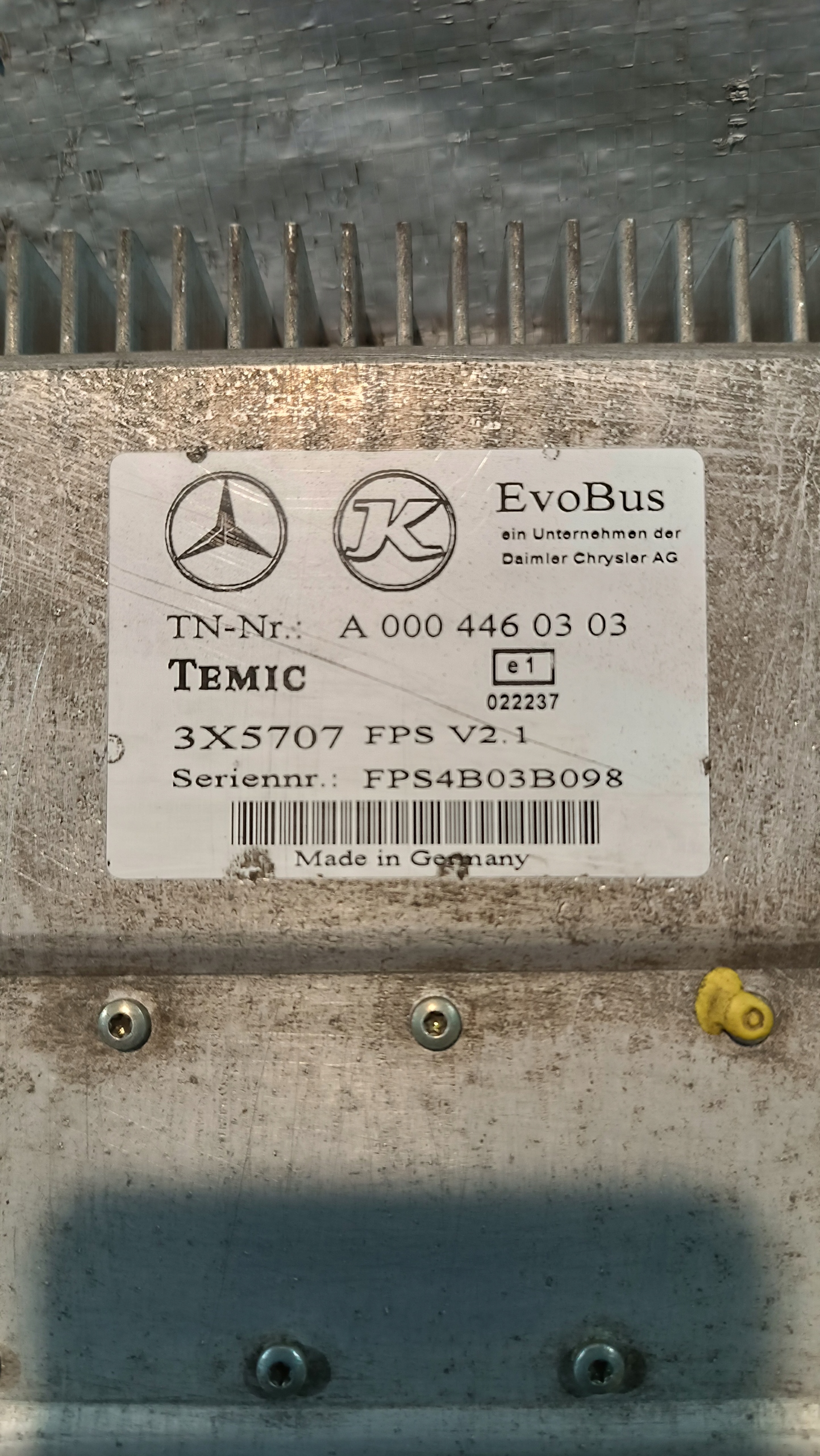 control unit module FPS V2.1 EVOBUS MERCEDES CITARO A0004460303