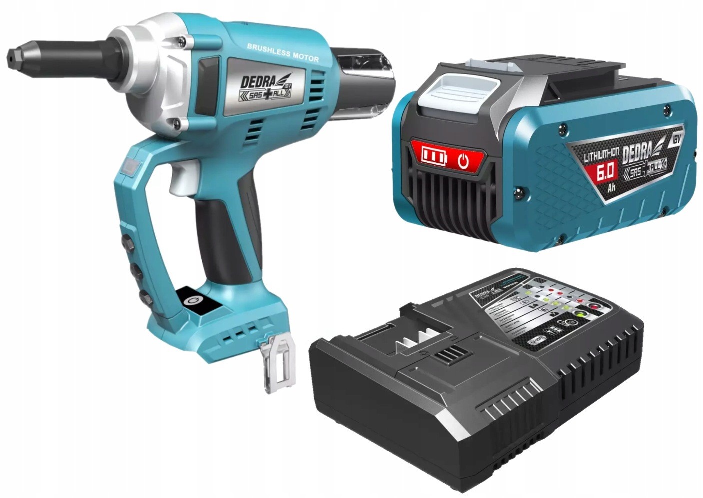 DEDRA NITOWNICA BEZSZCZOTKOWA+AKU 6AH+SZYBKA ŁAD.