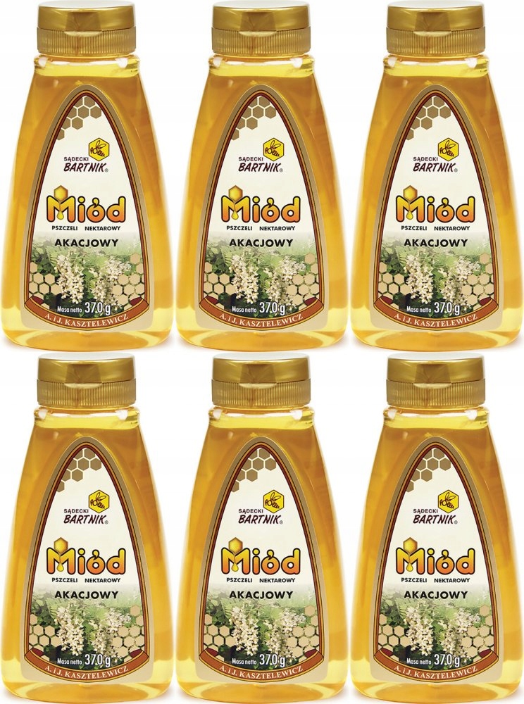 Miód akacjowy Sądecki Bartnik 370g x6
