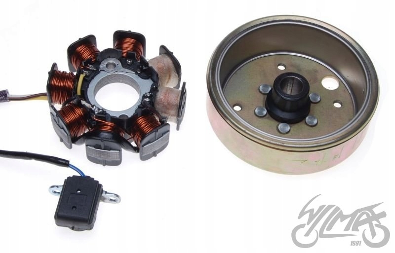 STATOR ISKROWNIK + KOŁO MAGNESOWE 4T Dopasowanie do pojazdu produkt dedykowany