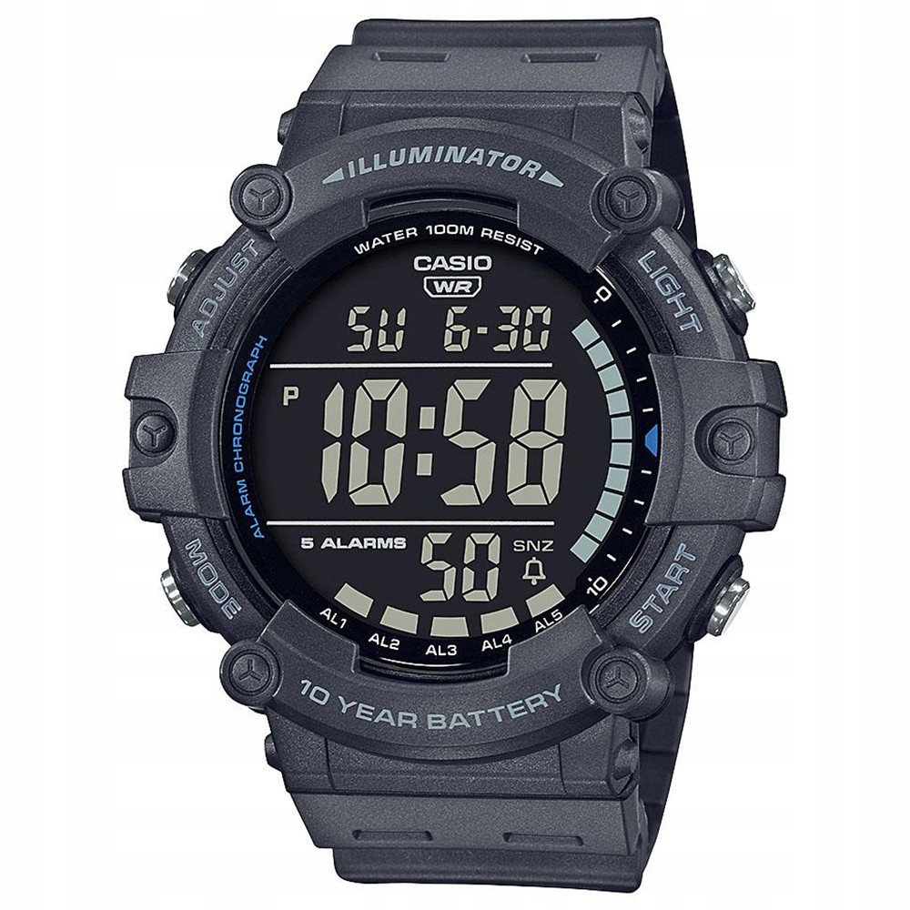 Pánské Hodinky Casio AE-1500WH-8BVEF, šedý řemínek