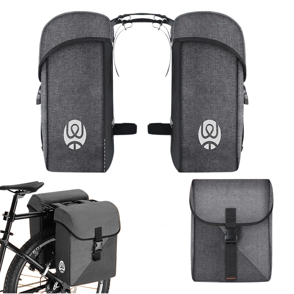 Sakwa Rowerowa Na Bagażnik 35L Podwójna Torba 300D Wodoodporna