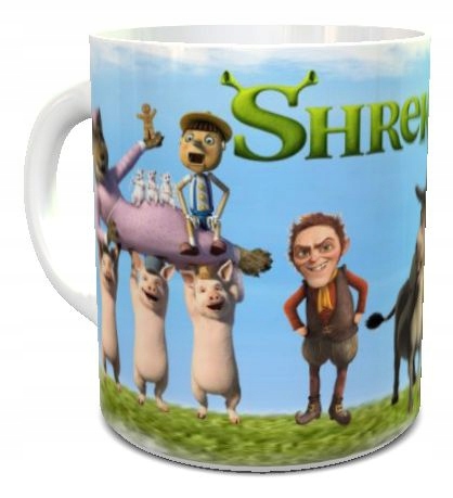 

Kubek dla dzieci z bajki Shrek i 3 świnki