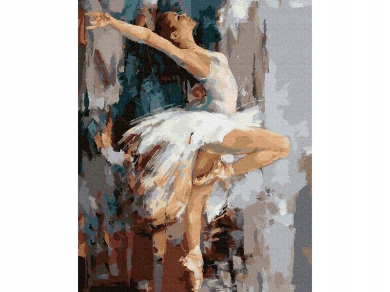 Obraz Malování Podle Čísel Rám 40x50cm Baletka V Tanci