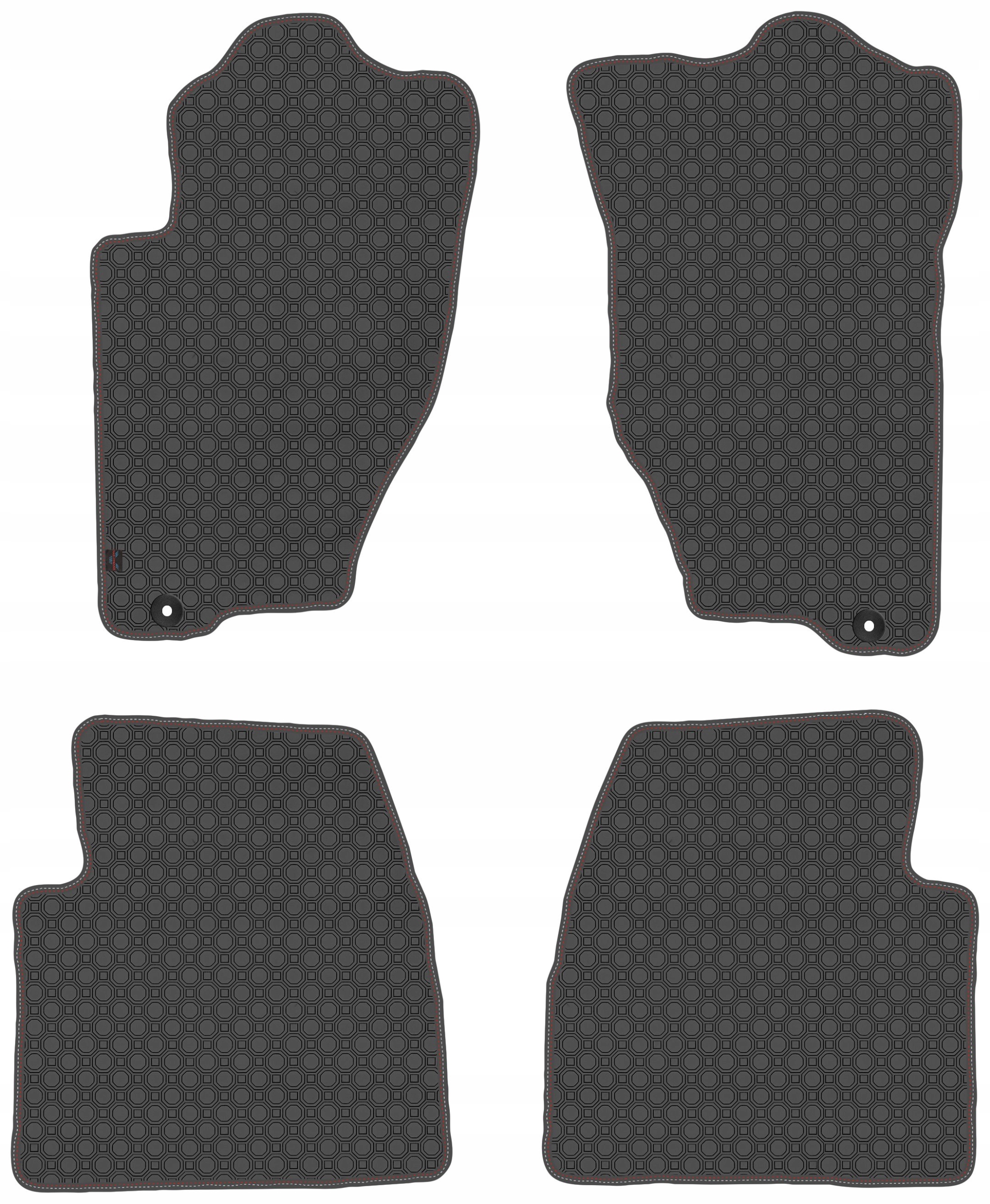 Kia Sorento I 2002-2009 Koberce guma Čierna