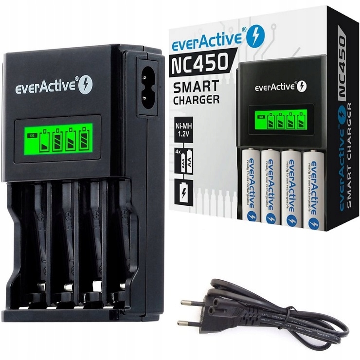Ładowarka everActive NC-450 Black Edition