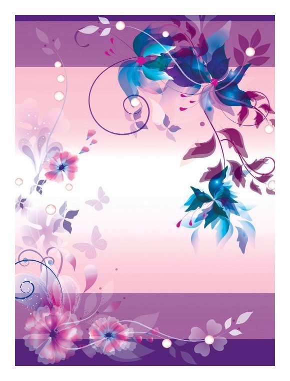 Fototapeta Kvety a motýle pastelové vinylová 184x254 lepidlo