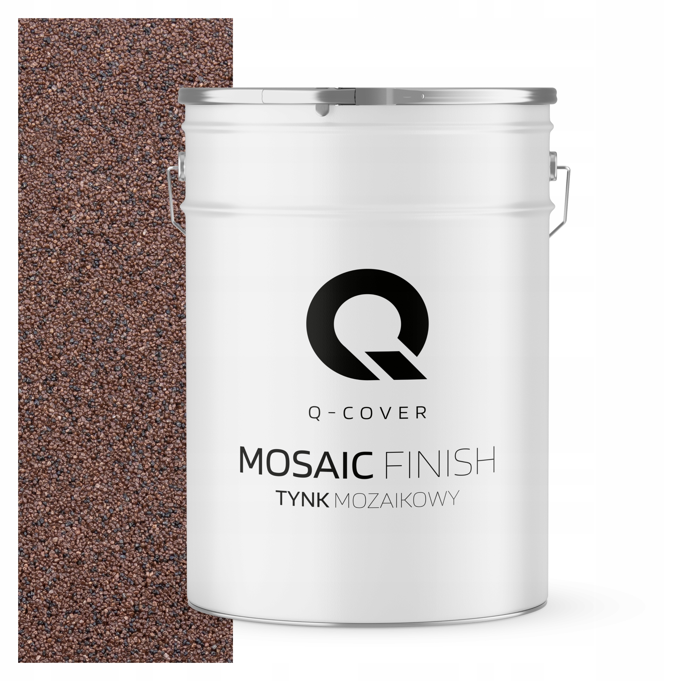 Dekorativní Mozaiková Omítka Mozaika Trvanlivá 25 Kg Odolná Hnědá Tmavá M81