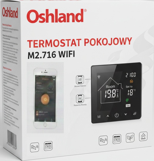 Pokojový Termostat LCD Panel 16A Wifi Smart Life
