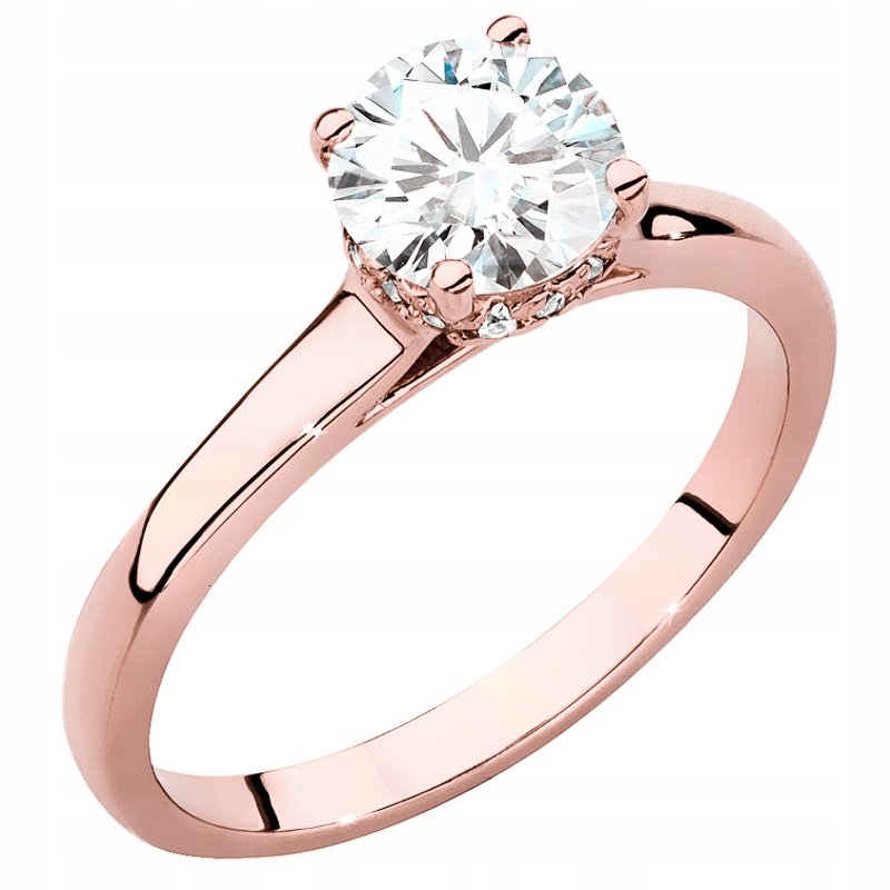 Zlatý Prstýnek ryzosti 585 s Brilianty 1,07 ct 14k