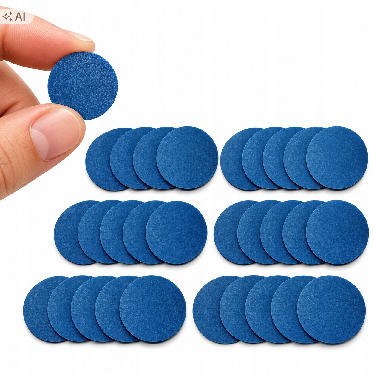 Relop Zestaw 20X Krążków 25MM P2000 Papier Wodny Na Rzep