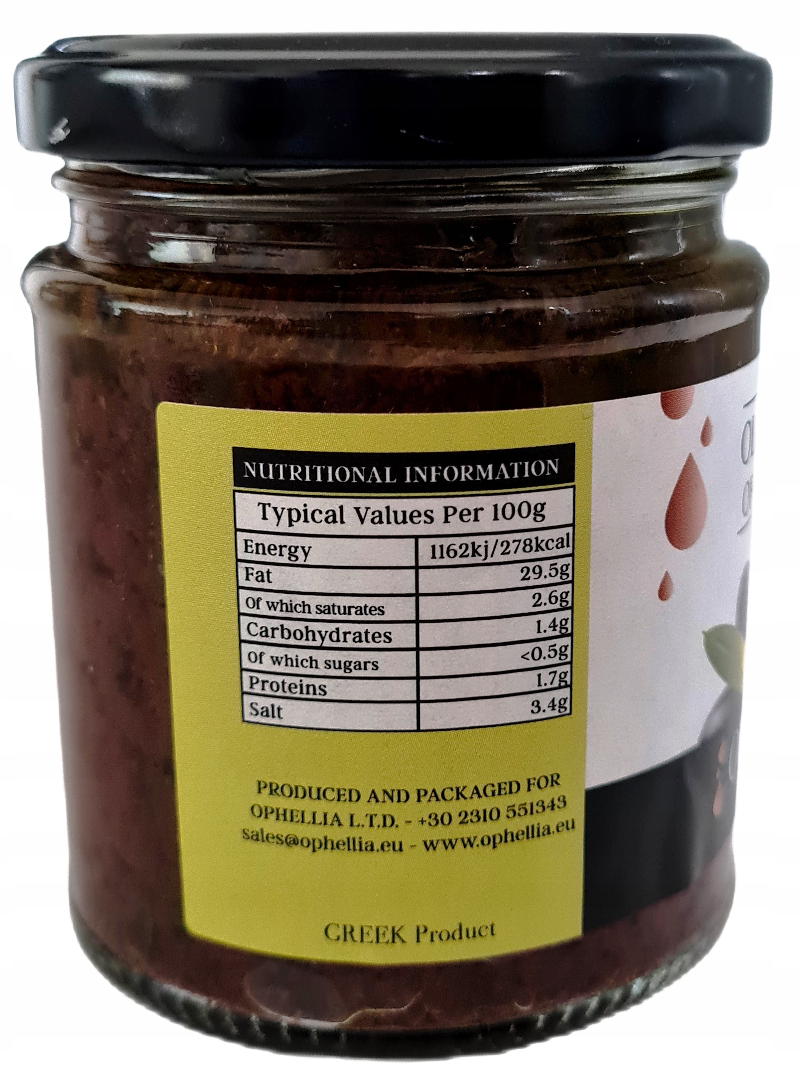 PASTA Z OLIWEK KALAMATA OPHELLIA GRECJA Kod producenta 178